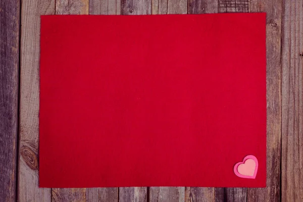 Alla hjärtans dag röd fleece bakgrund — Stockfoto