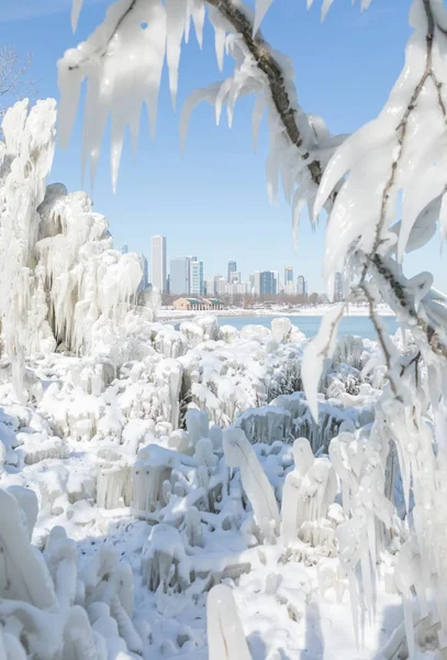 Winter in Chicago — Stockfoto