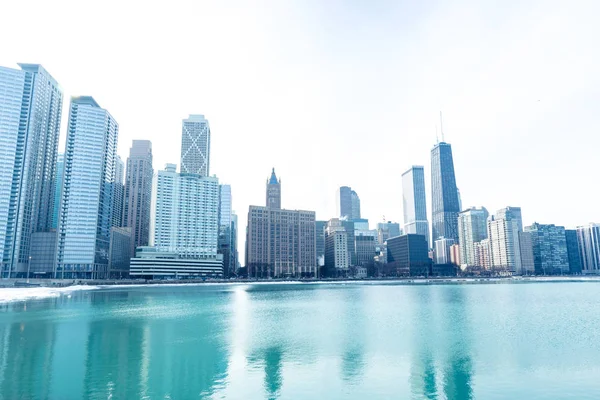 Chicago downtown panorama by the lake — Stock Photo, Image