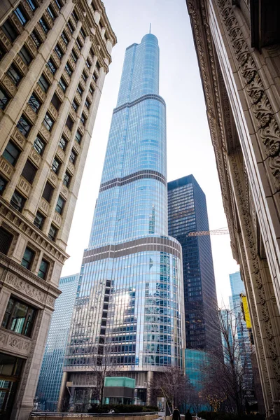 Trumpfturmbau in Chicago — Stockfoto