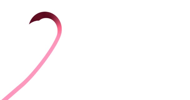 Breast Cancer Pink Ribbon Animation International Symbol National Breast Cancer — Video Stock