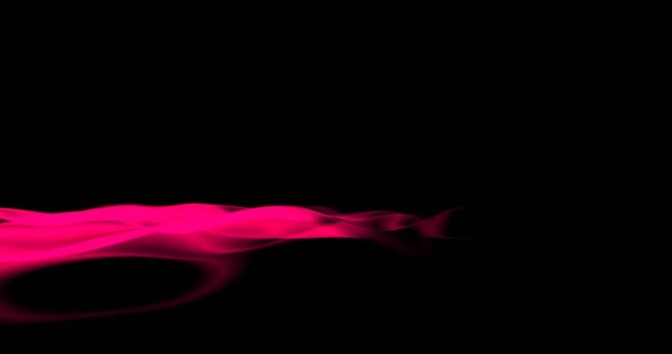 Fuşya Ipek Kumaş Yumuşak Yavaş Dalga Hareketi Patlamalar Kristaller Harika — Stok video
