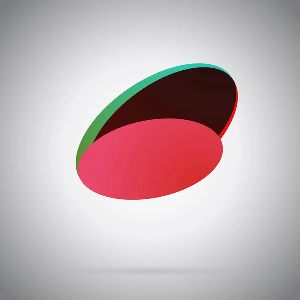 テンプレートの抽象的な幾何学的な多色アイコン バブル — ストックベクタ