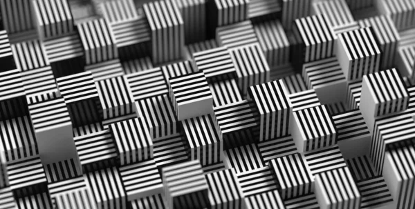 Αφηρημένη Ρίγα Γεωμετρία Φόντο Καθιστούν Βάθος Πεδίου Σύνθεση Επίπεδου Λευκού — Φωτογραφία Αρχείου