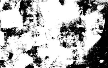 Kağıt eldeki Grunge siyah kuru fırça dokusu fırçalanmış. Vektör çizimi. Şehir mürekkebi yüzeyde çizgi ve çizikle desenli. Ört, retro filtreyi çoğalt. Soyut vintage baskı.