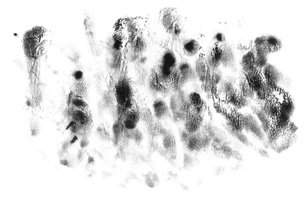 Grunge Kuru Mürekkep Desenli Fırçalanmış Resim Soyut Kirli Baskı Beyaz — Stok fotoğraf