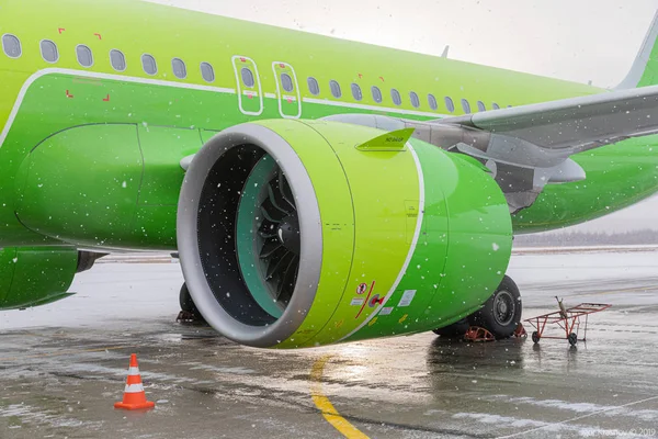 Plane Sky Airplane Engine — Stock Photo, Image