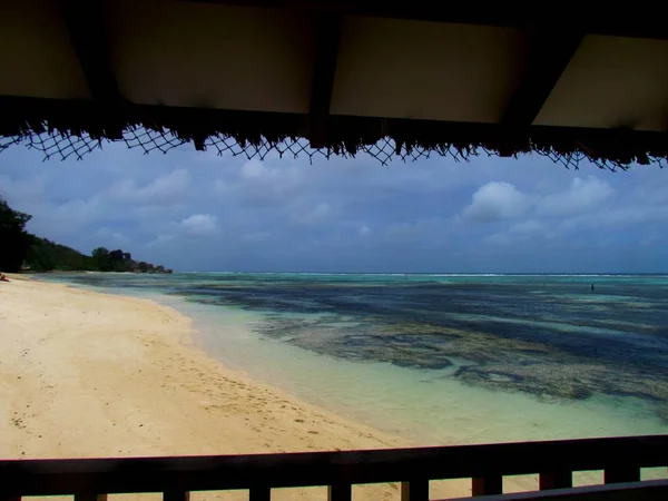 Stranden La Digue — Stockfoto