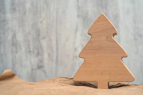 Wooden Christmas tree — Stockfoto