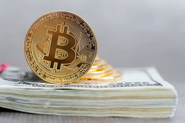 Bitcoin concept coin — Stock Photo, Image