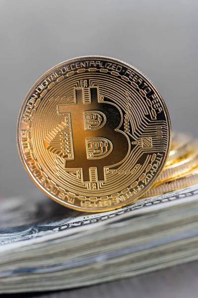 Bitcoin moneda concepto —  Fotos de Stock
