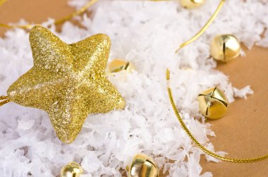Arka plan Christmas altın yıldız