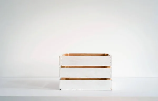 Prázdné dřevěné krabice — Stock fotografie