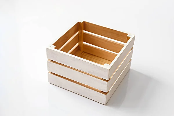 Caja de madera vacía — Foto de Stock