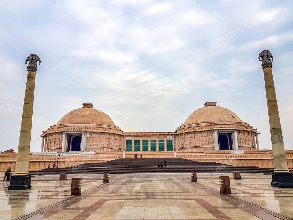 December 15.2019. The ambedkar memorial park of lucknow. It is a massive area of stonework in the city of lucknow and a popular tourist attraction.