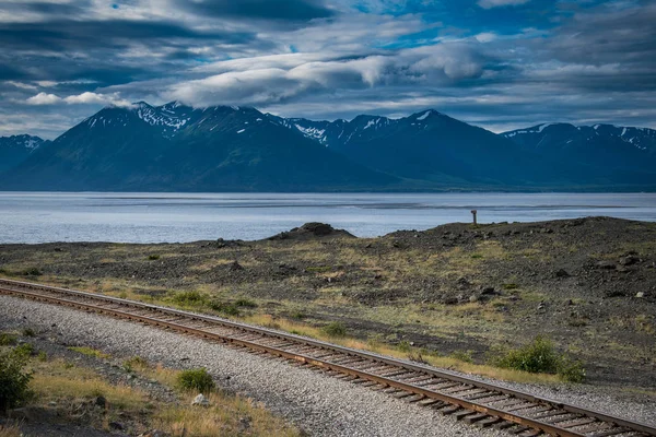 Шоссе Сьюард на Аляске — стоковое фото