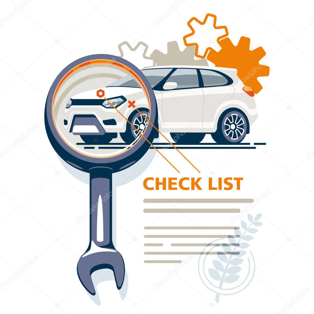 The diagnostic station detects car faults, draws up a checklist of all breakdowns and analyzes the state of the transport.