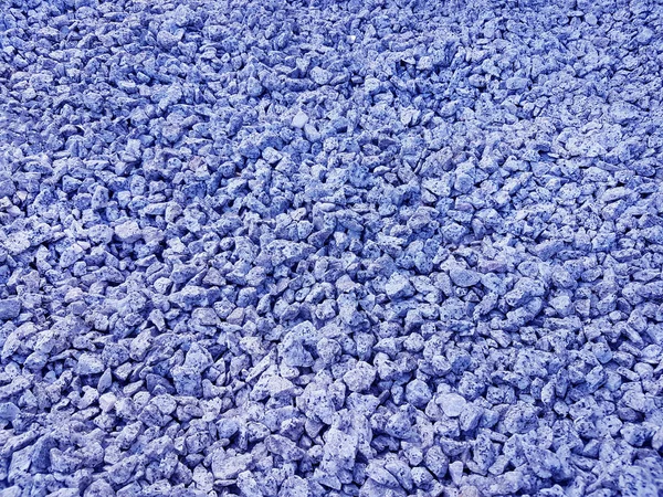 Textúra Finom Zúzott Kavics Művészi Domborművek Természetes Objektumokból Kis Kék — Stock Fotó