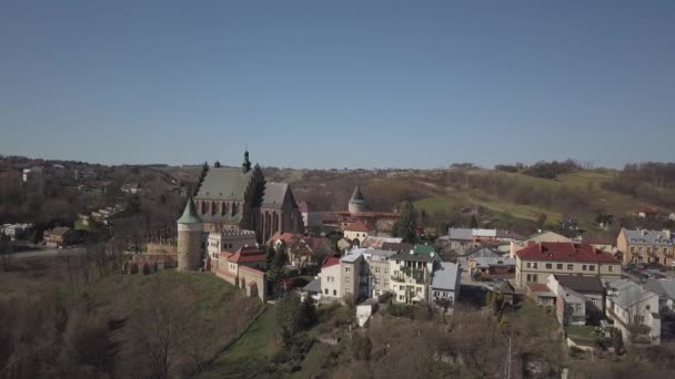 Biecz Polonia 2019 Panorama Dell Antica Città Polacca Bech Fotografia — Video Stock