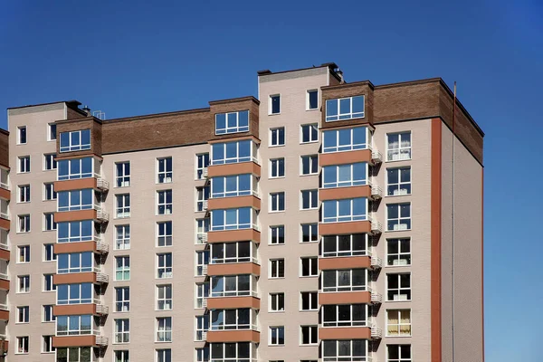 Lviv Ukraine 2020 Facade Tall Multi Storey Modern House Balconies — Stock Photo, Image