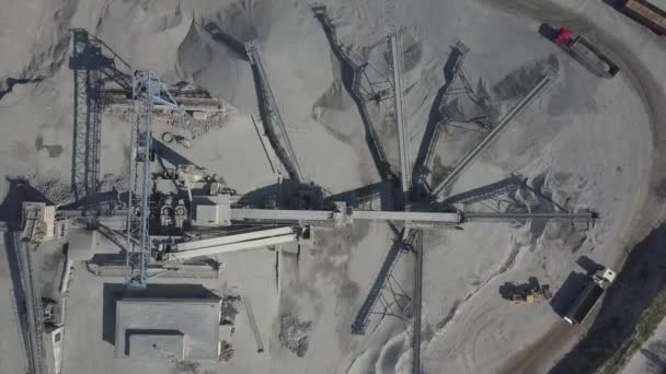 Extracción Lavado Clasificación Distracción Grava Del Río Industria Minera Tecnología — Vídeo de stock
