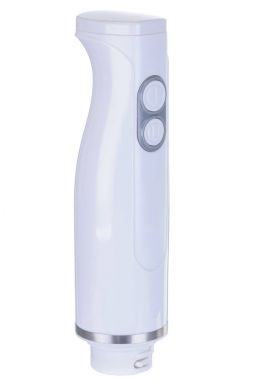 Elektrik çubuk blender beyaz arka plan üzerinde beyaz vücut