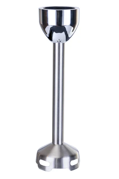 Black accessory stainless stell foot for hand blender on the whi — Stock Photo, Image