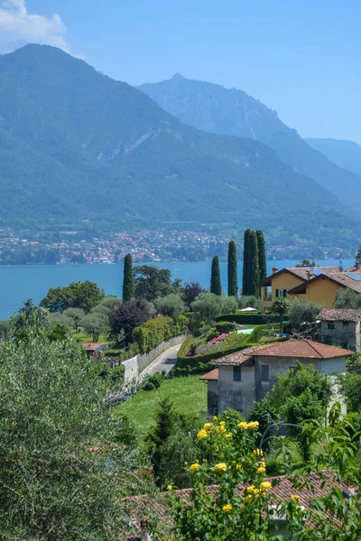 Panoramiczny Widok Wioskę Bellaggio Lago Como Włochy — Zdjęcie stockowe