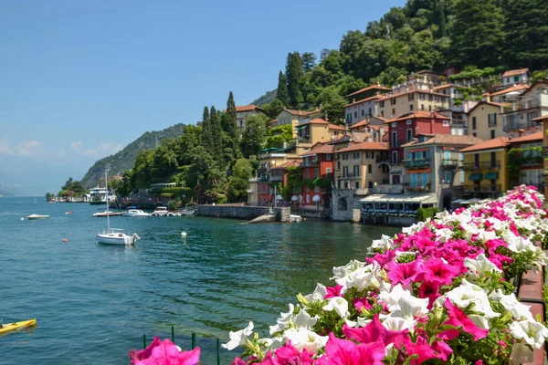 Panoramiczny Widok Wioskę Bellaggio Lago Como Włochy — Zdjęcie stockowe