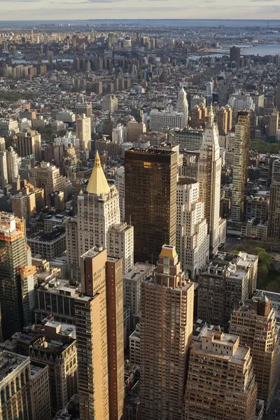Aerial View New York City Skyscrapers — Stock Photo, Image