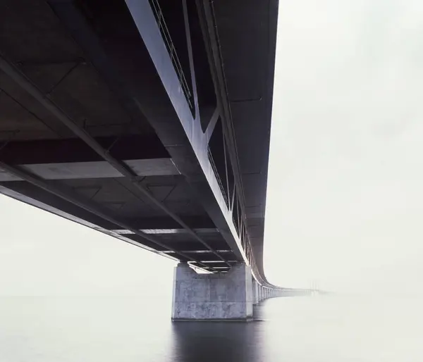 Öresund Köprüsü Görünümünü Sis Kaplı — Stok fotoğraf