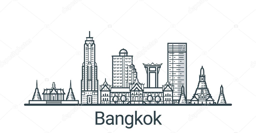 Outline Bangkok banner