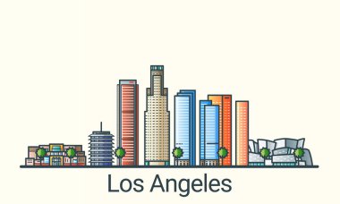 Düz çizgi Los Angeles afiş