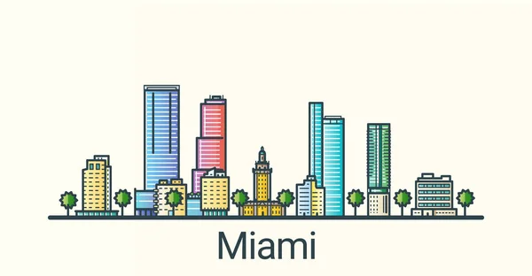 Düz çizgi Miami afiş
