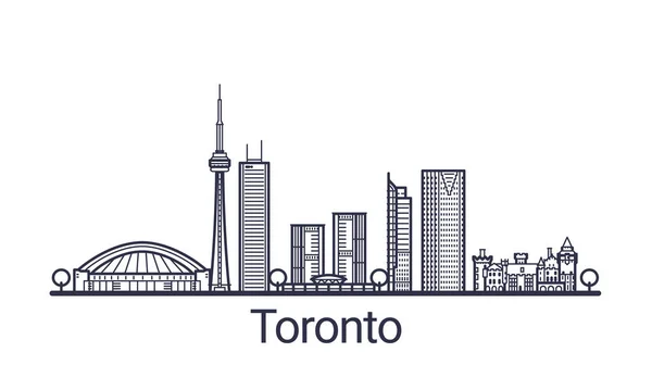 Umriss-Toronto-banner — Stockvektor