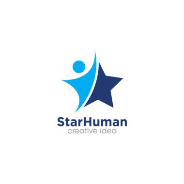 Creative Star People Logo Tasarım Şablonu