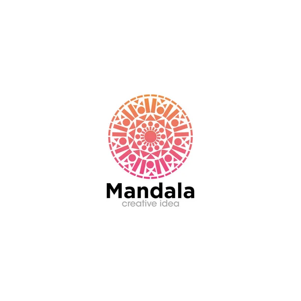 Креативний Шаблон Дизайну Логотипу Мандала — стоковий вектор