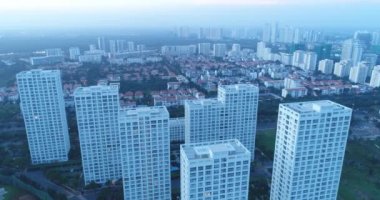 Sai Gon - Vietnam dron üzerinden yüksek bina