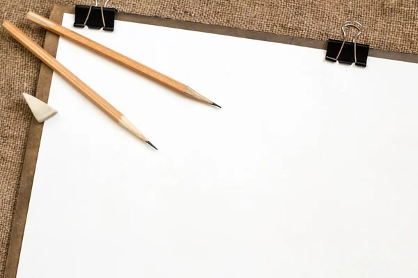 Tło Dla Rysunku Papier Ołówki — Zdjęcie stockowe