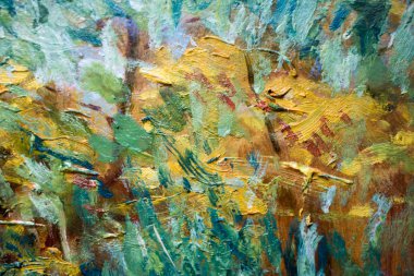 Soyut resim. Büyük kalp krizi arka planı için tuval üzerine yağlar ile boyama.