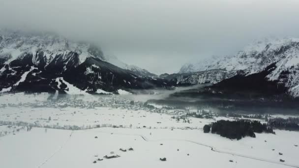 Hegyek Ehrwald Ausztria Lermoos Ski Resort — Stock videók