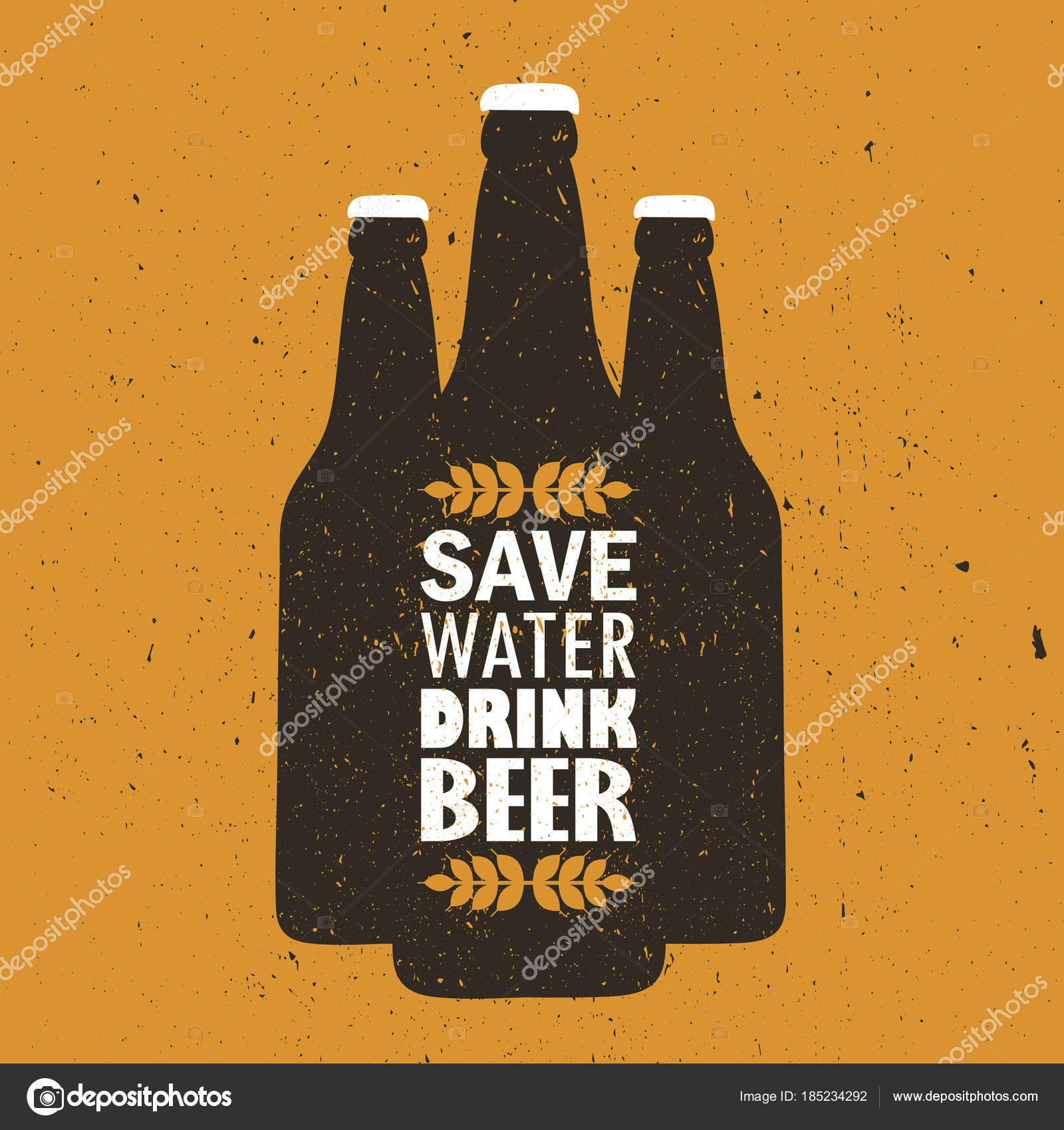 Download á Poster On Save Water With Slogan In English Stock Pictures Royalty Free Save Water Drink Beer Images Download On Depositphotos