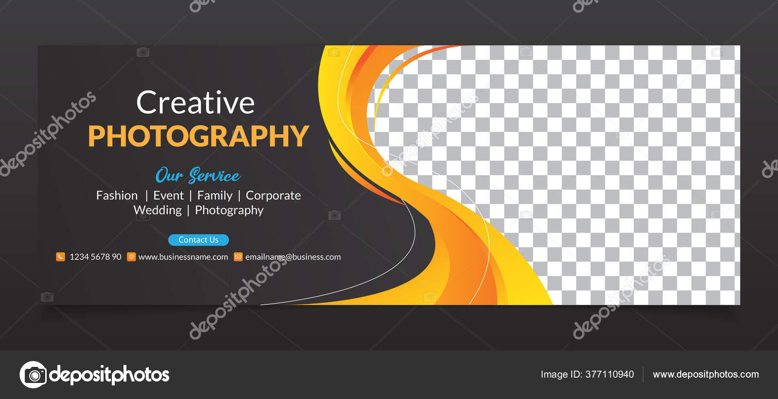 Premium Vector Modern Abstract Photography Facebook Cover Banner Intended For Photography Banner Template