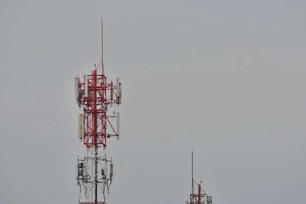 Broadcast Station Sky Background — Stock Photo, Image