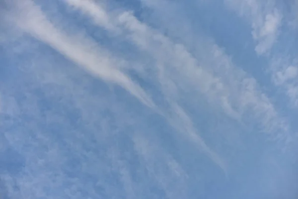 Céu Azul Nuvens São Lindas Pôr Sol Com Céu Amarelo — Fotografia de Stock