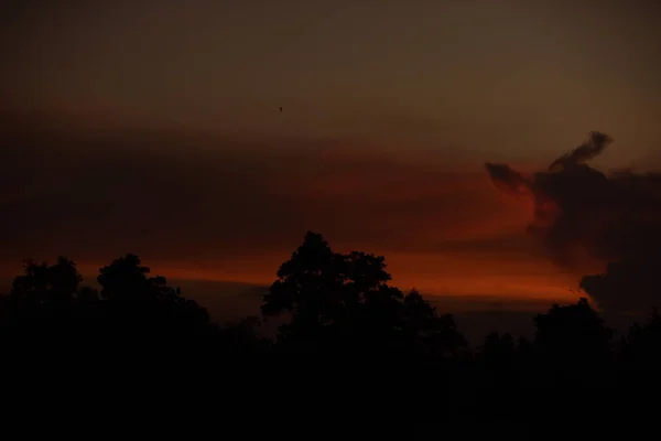 美しい空と背景イメージとして日没の使用で黄金の雲 — ストック写真