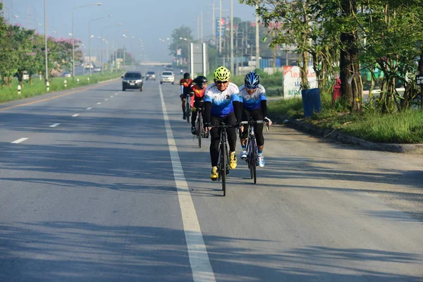 Amateur Cycliste Ils Participent Programme Bienfaisance Pour Les Enfants Ayant — Photo