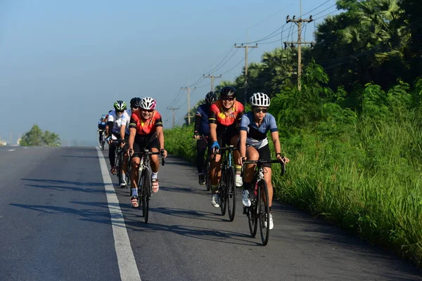 Amateur Cycliste Ils Participent Programme Bienfaisance Pour Les Enfants Ayant — Photo