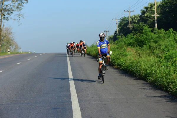 Amateur Cycliste Ils Participent Programme Bienfaisance Pour Les Enfants Ayant — Photo