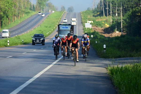 Amateur Cycliste Ils Participent Programme Bienfaisance Pour Les Enfants Ayant — Photo